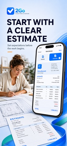 2Go - Invoice Maker & Estimate screenshot
