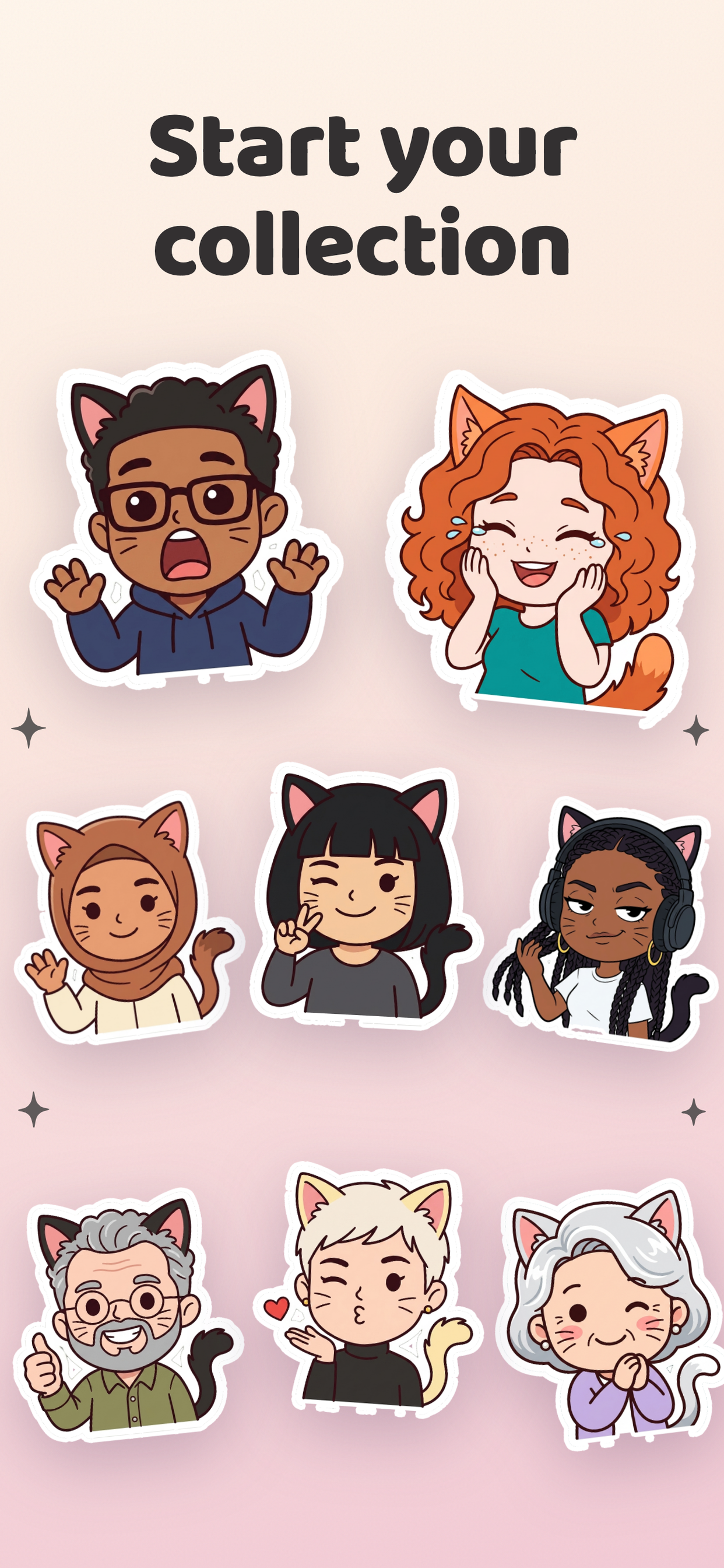 Neko Me - Kawaii Cat Sticker screenshot 16