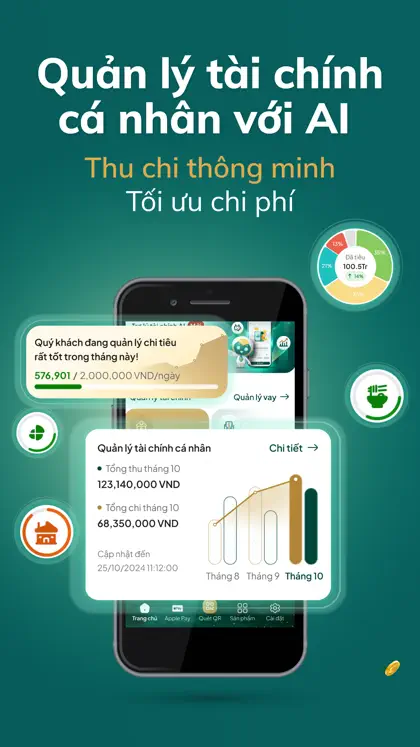 BIDV SmartBanking ekran görüntüsü 4 / 5