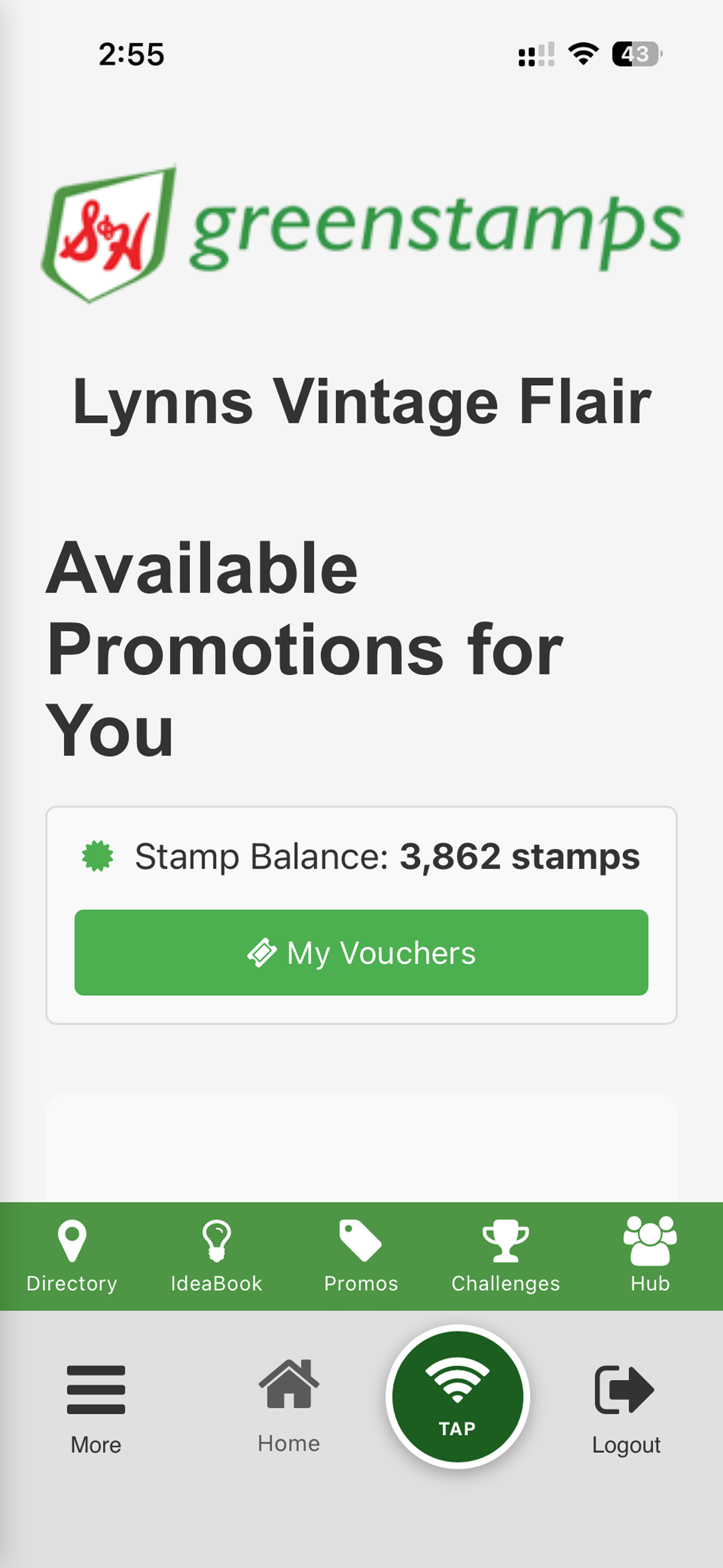 S&H Green Stamp App