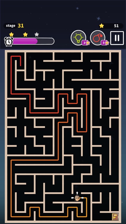 Maze game classic fun puzzle