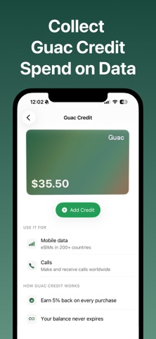 Guac - Travel eSIM screenshot