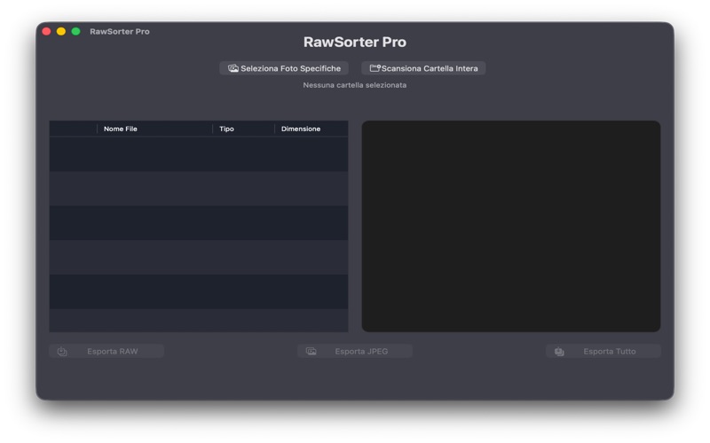 RawSorter Pro app screenshot