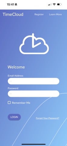 TimeCloud365 iPhone screenshot