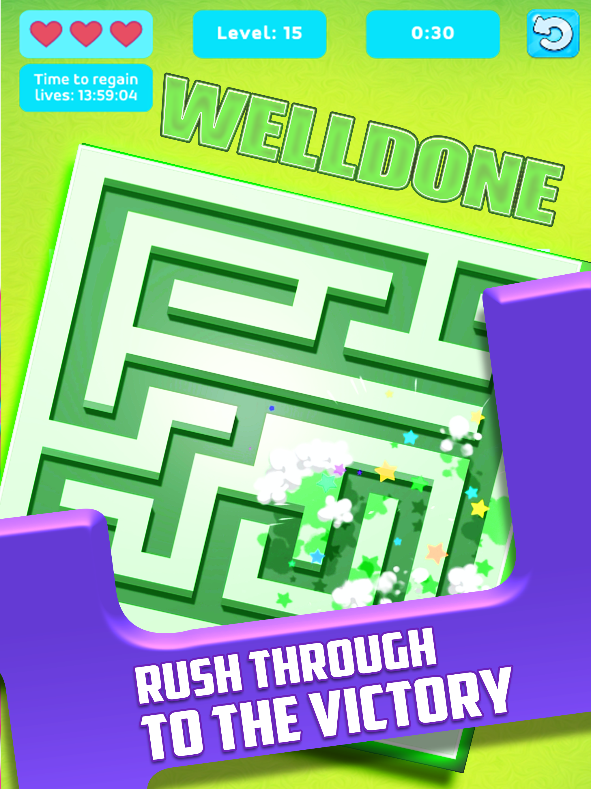 Maze Rush - Paint Roll Ball screenshot 8