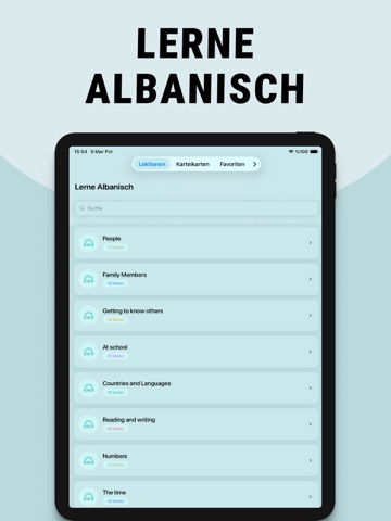Albanisch schnell lernen iPad screenshot