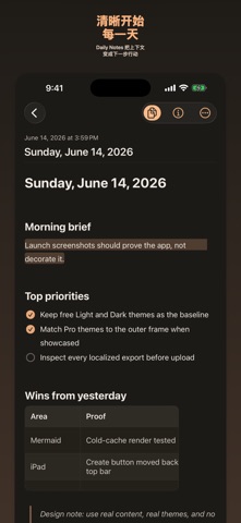 Ember: Markdown Notes screenshot