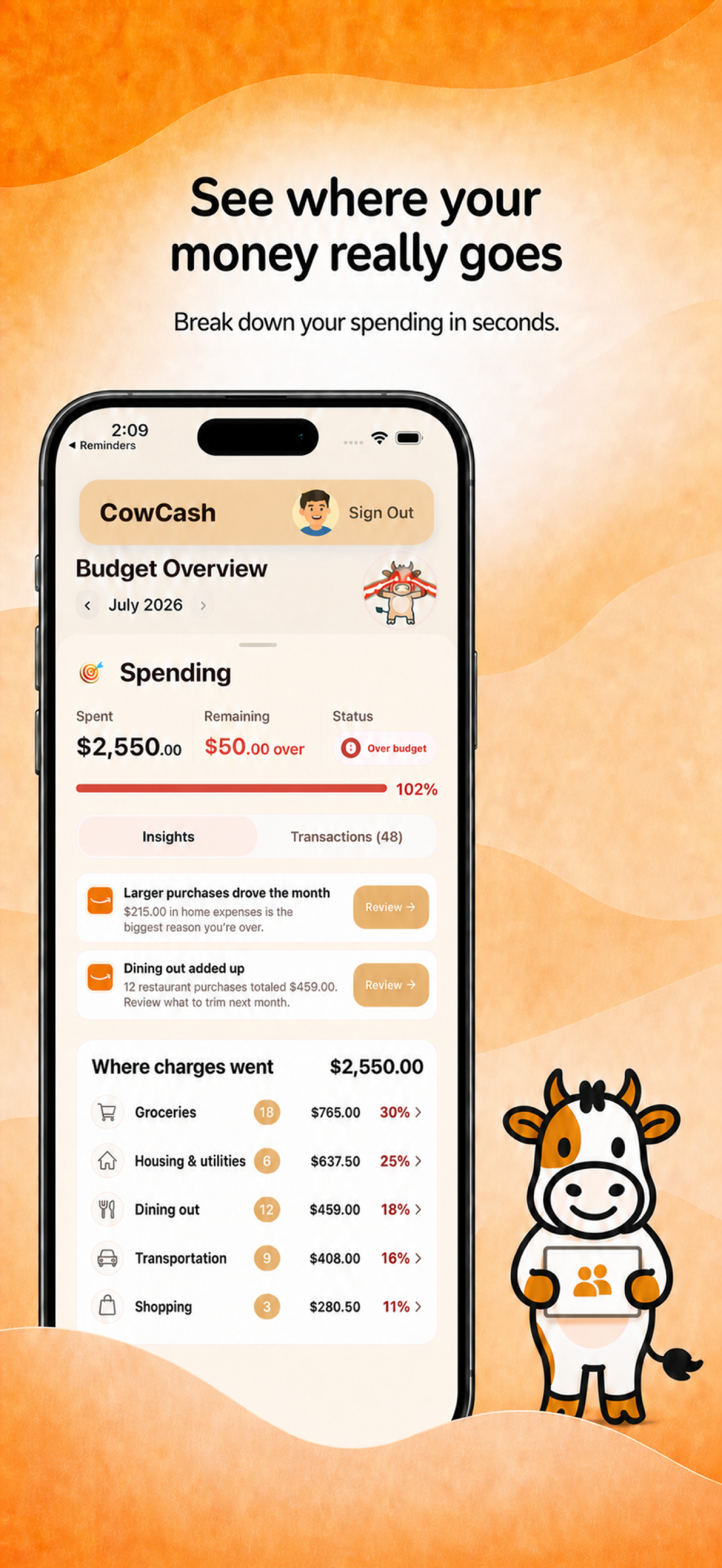 CowCash: Budget With a Buddy screenshot 2