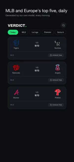 Verdict: AI Sports Predictions screenshot 2