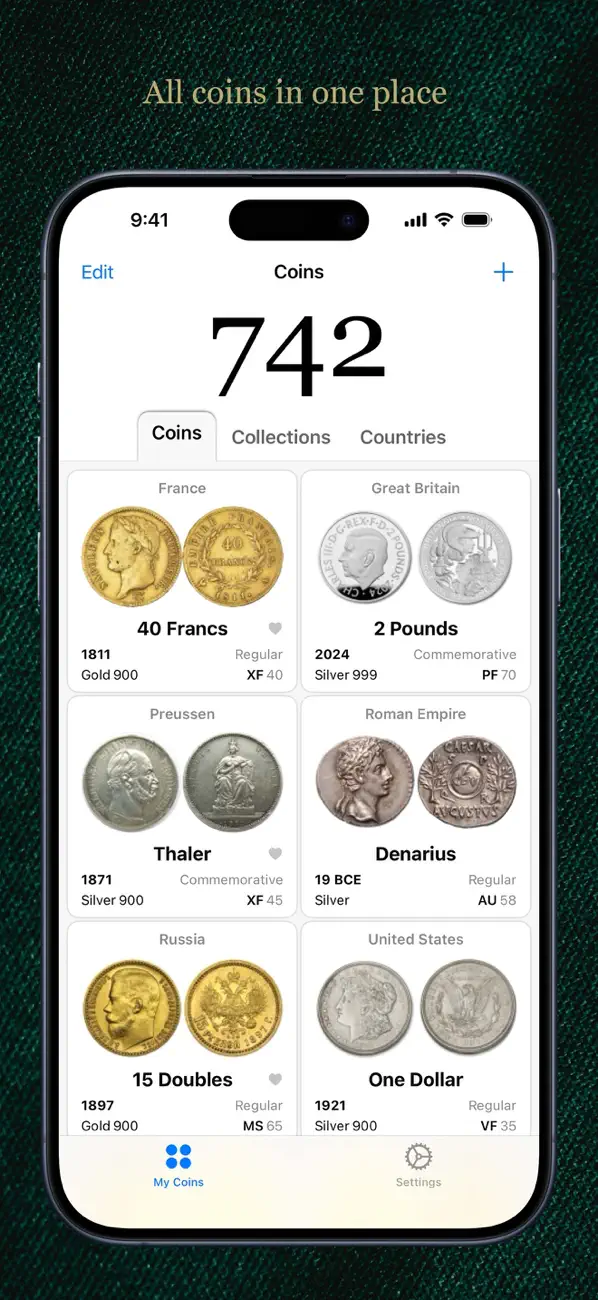 Screenshot #1 pour Coin Register