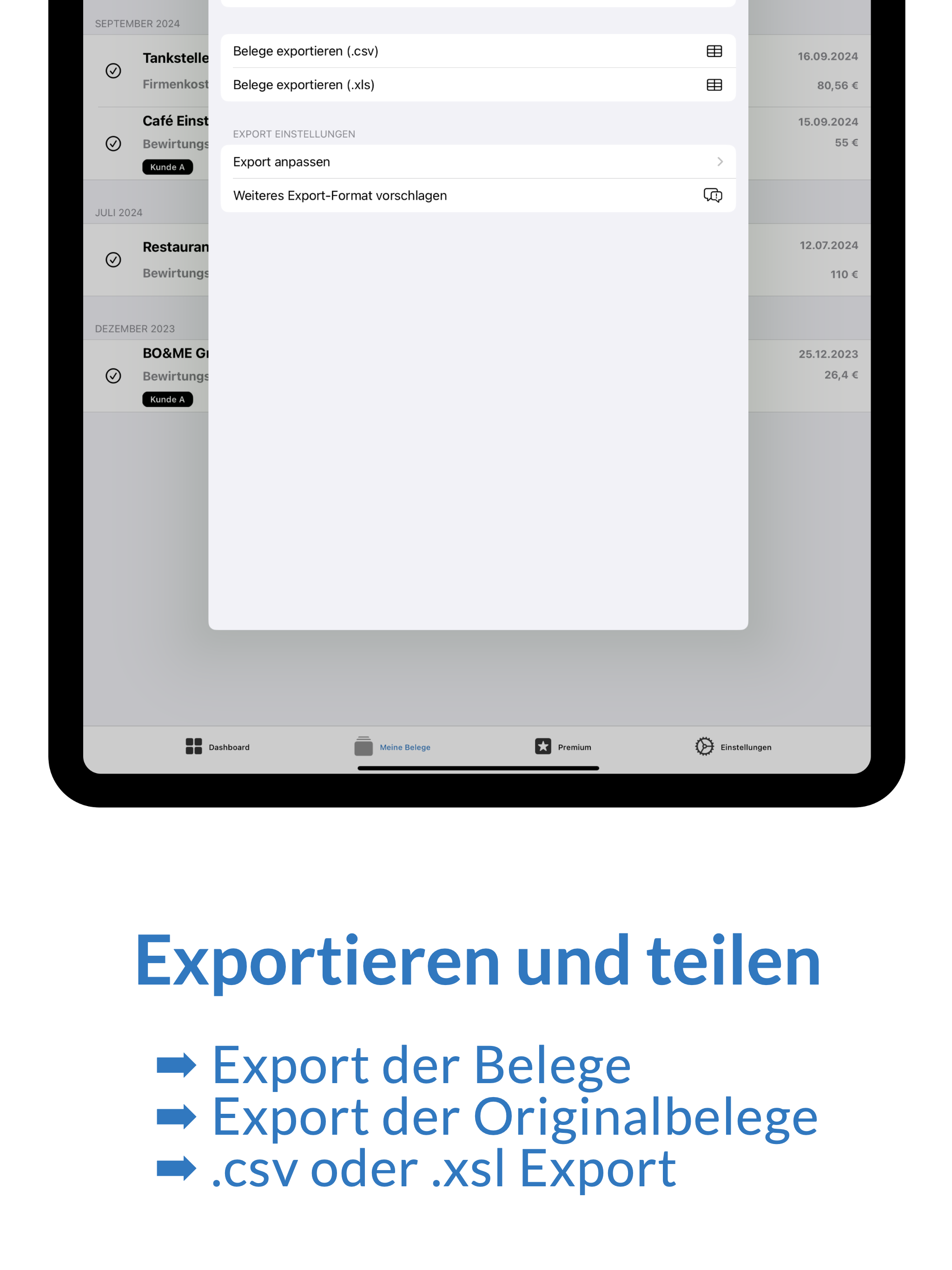 Beleger: Digitale Belege