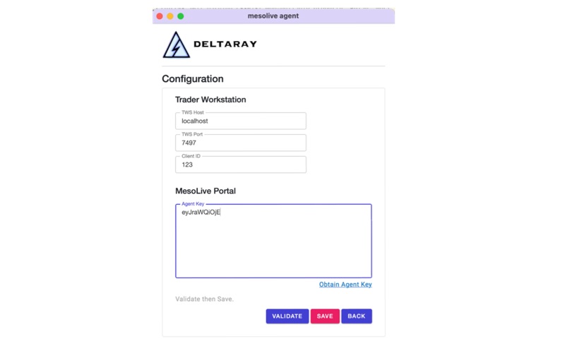 MesoLive Agent screenshot