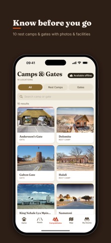 Etosha Safari: Map & Guide screenshot