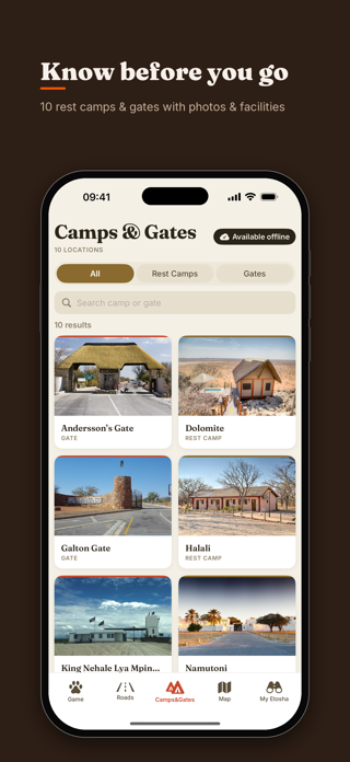 Etosha Safari: Map & Guide Screenshot 5 of 8