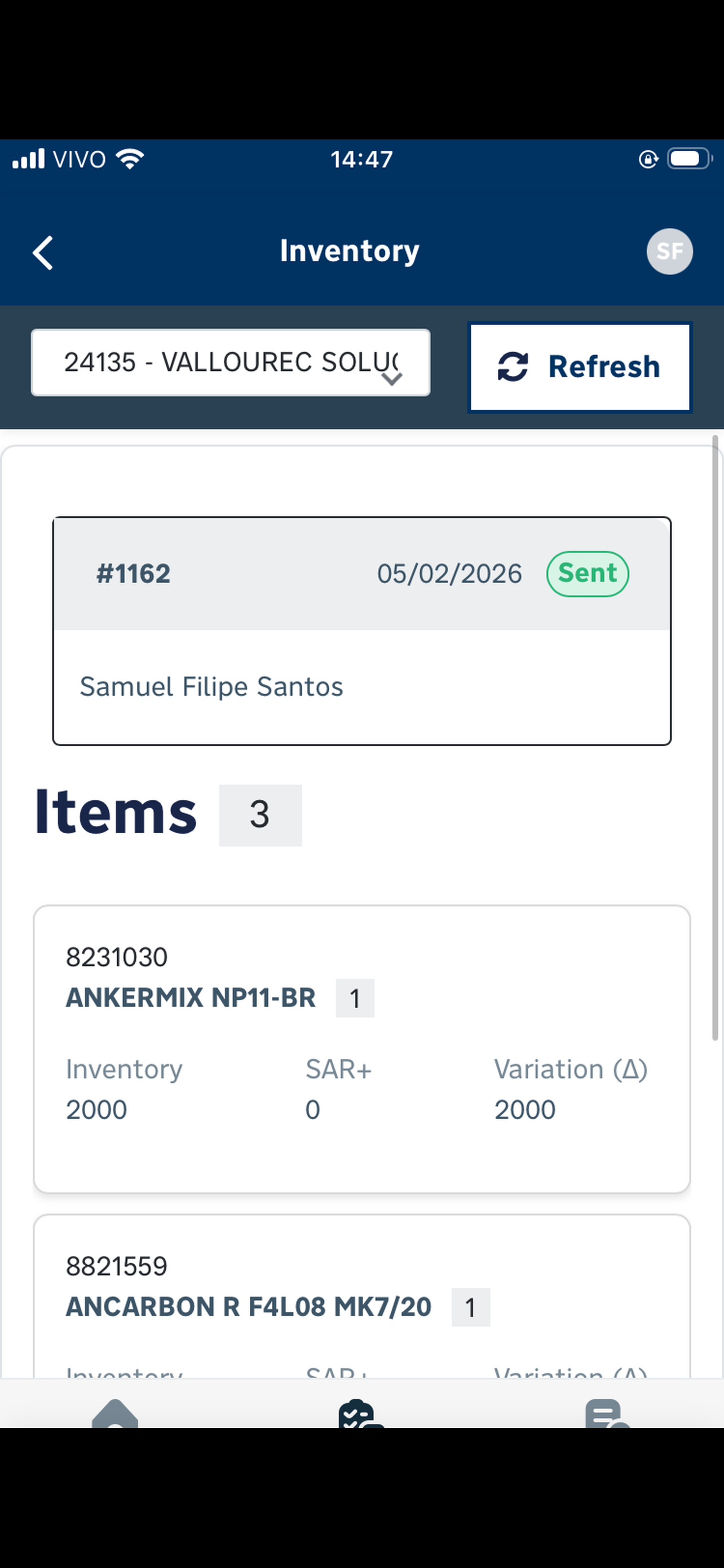 RHI Magnesita Material App screenshot 3