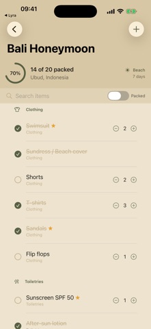 Tuck Packing iPhone screenshot