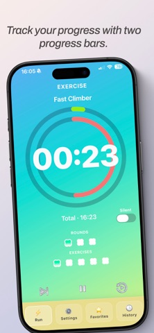 Fitness timer TABATA Screenshot 2 of 7