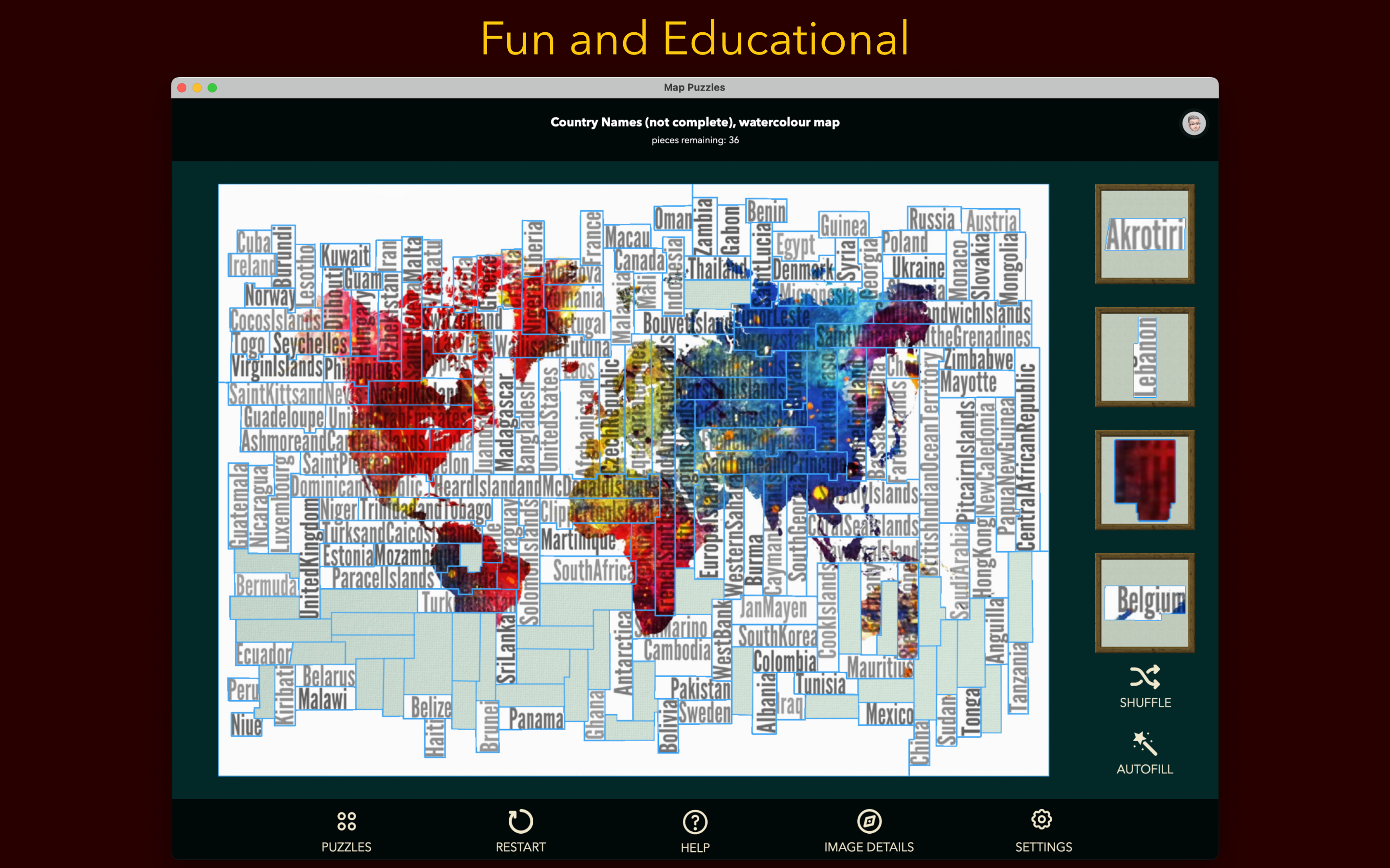 Map Puzzles screenshot 9