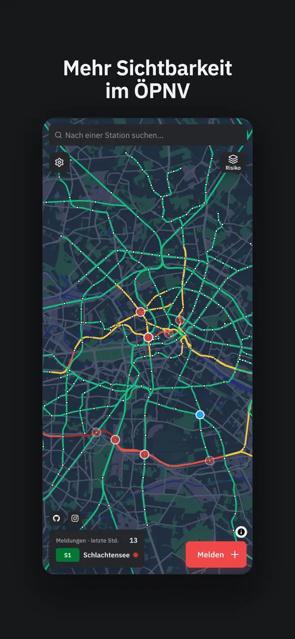 Freifahren iPhone App Screenshot 1 – Navigation