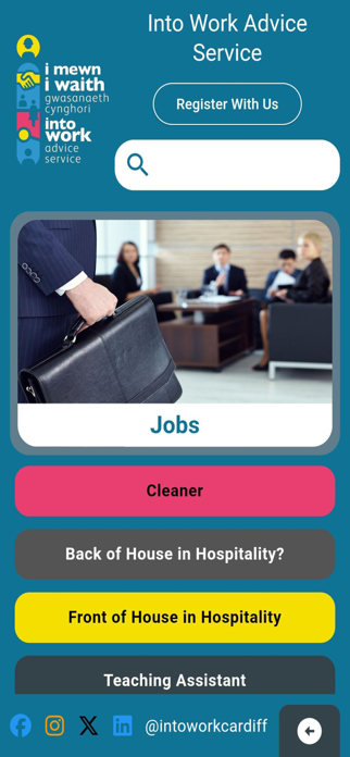 Into Work Cardiff Screenshot 2 of 9