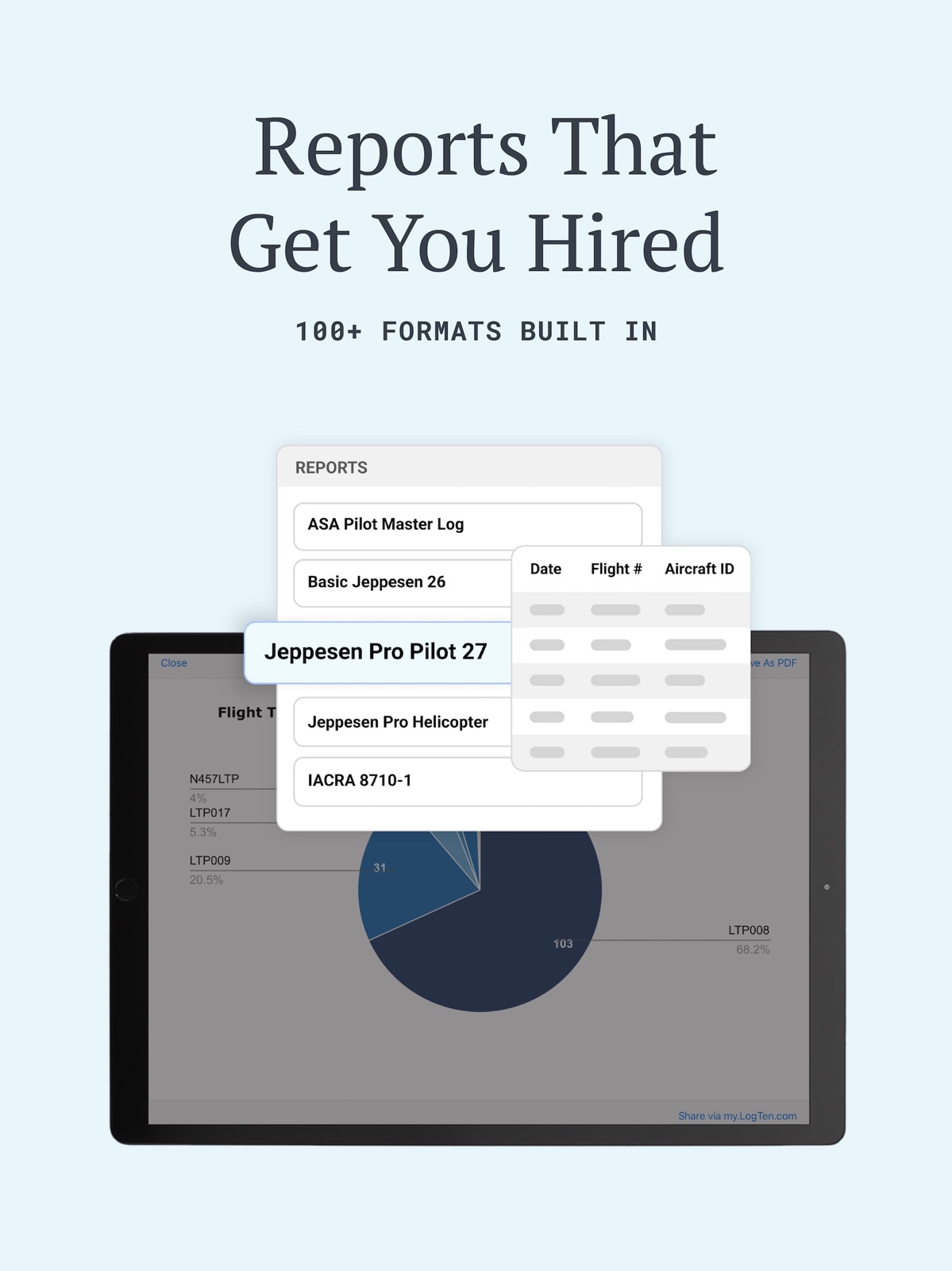 LogTen Pilot Logbook ipad screenshot 4