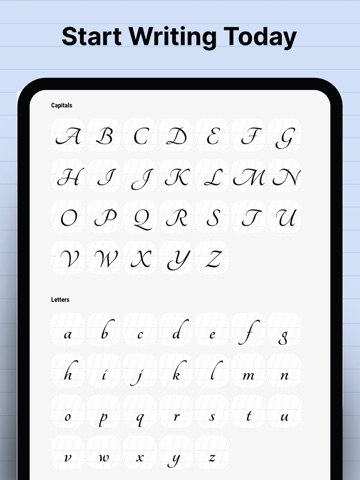 Handwriting Practice App iPad screenshot