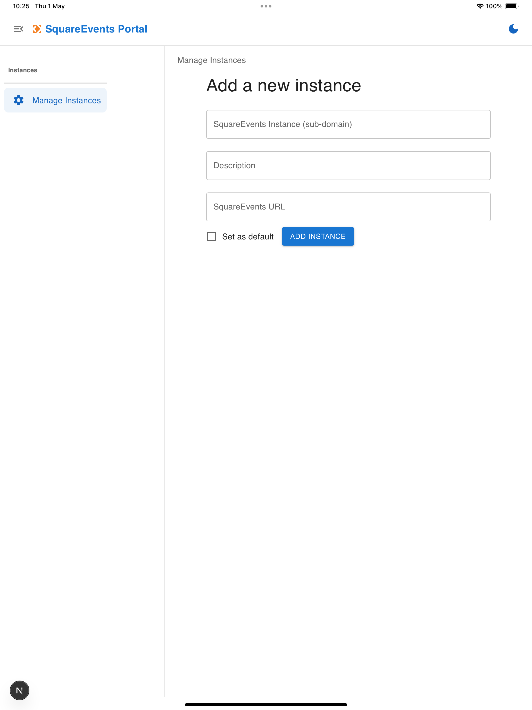 SquareEvents Portal
