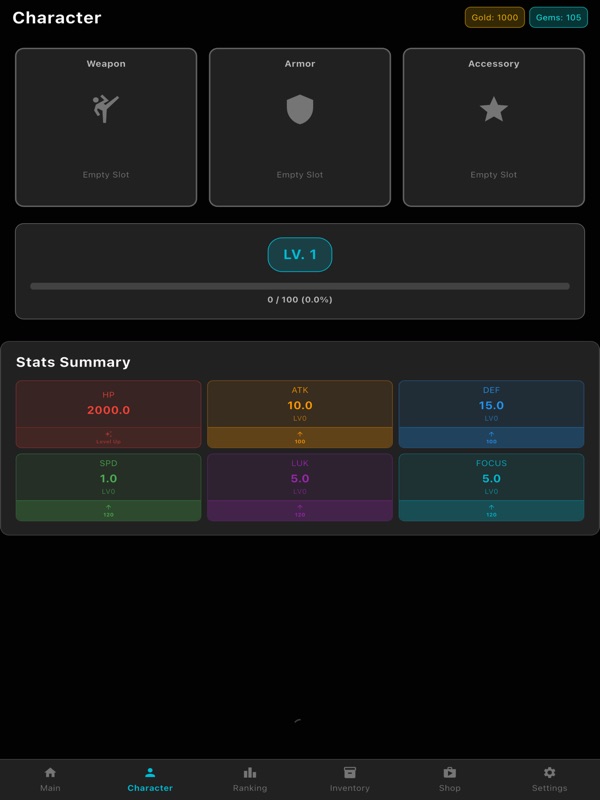 Focus RPG - Idle RPG of Focus screenshot 7