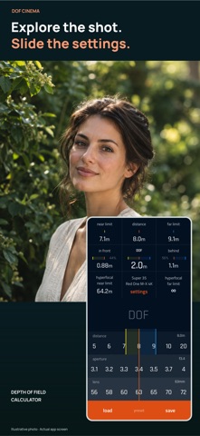 DOF Cinema: Focus Calculator のスクリーンショット
