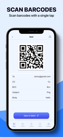 Scan QR Code - Create QR Code iPhone screenshot