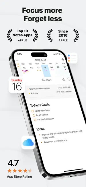 Screenshot 1 of NotePlan – To-Do List & Notes 3.20