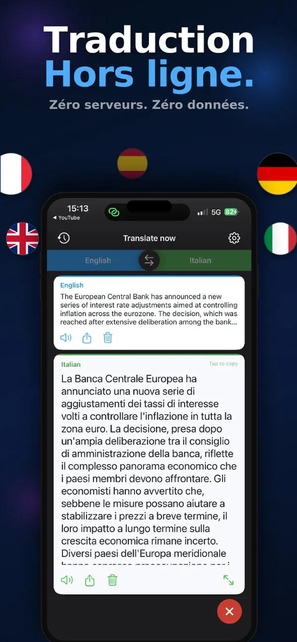 Screenshot #1 pour Pro Traduction  vocale,instant