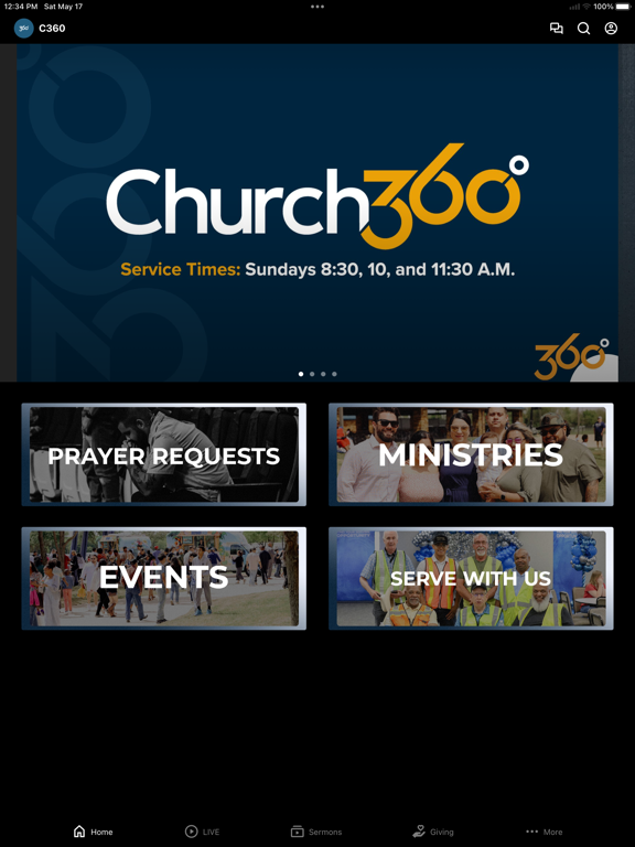Church360 iPad screenshot 1 - Education app