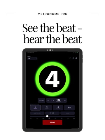 Metronome Pro iPad screenshot