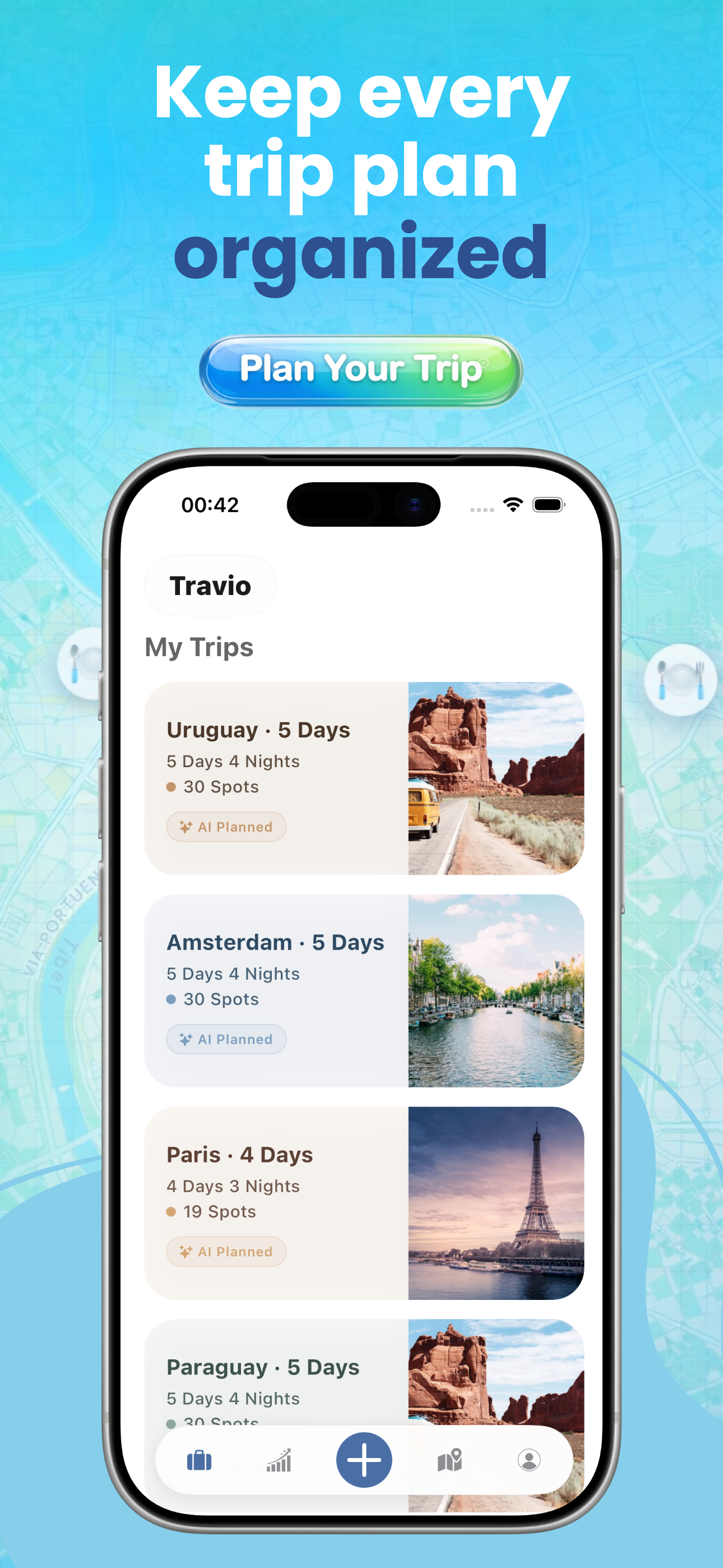 Travio: Save Spots, Plan Trips