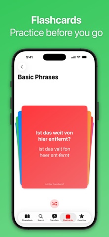 SpeakEasy German Phrasebook iPhone screenshot