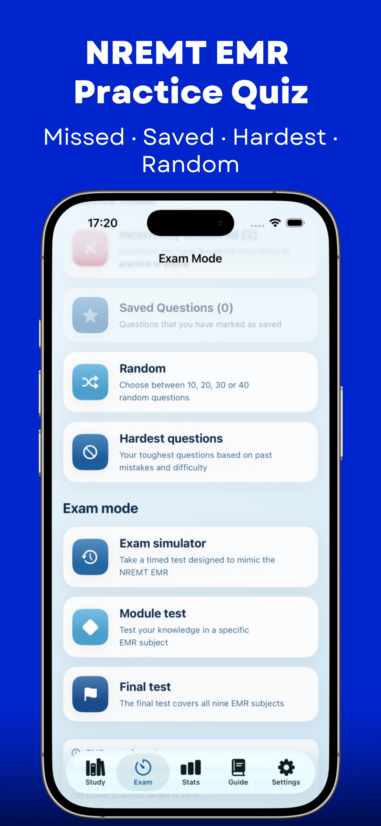 Screenshot 8 of NREMT EMR Practice Test 2026