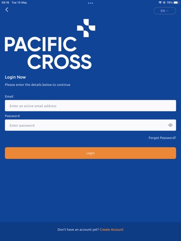 myPacificCross iPad screenshot