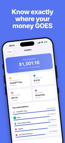 Subscription Tracker: Budget Screenshot 2 of 5
