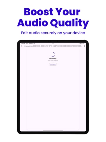 Xound: AI Audio Enhancer iPad screenshot