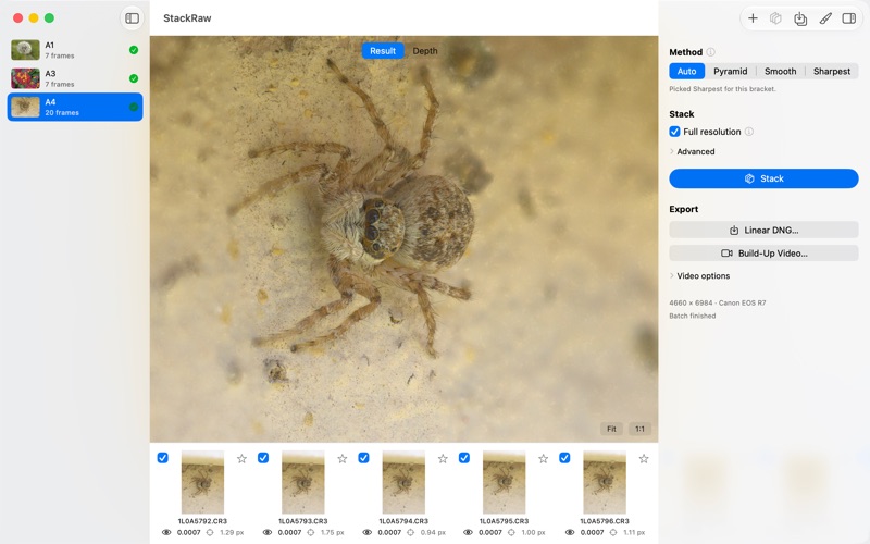 StackRaw screenshot