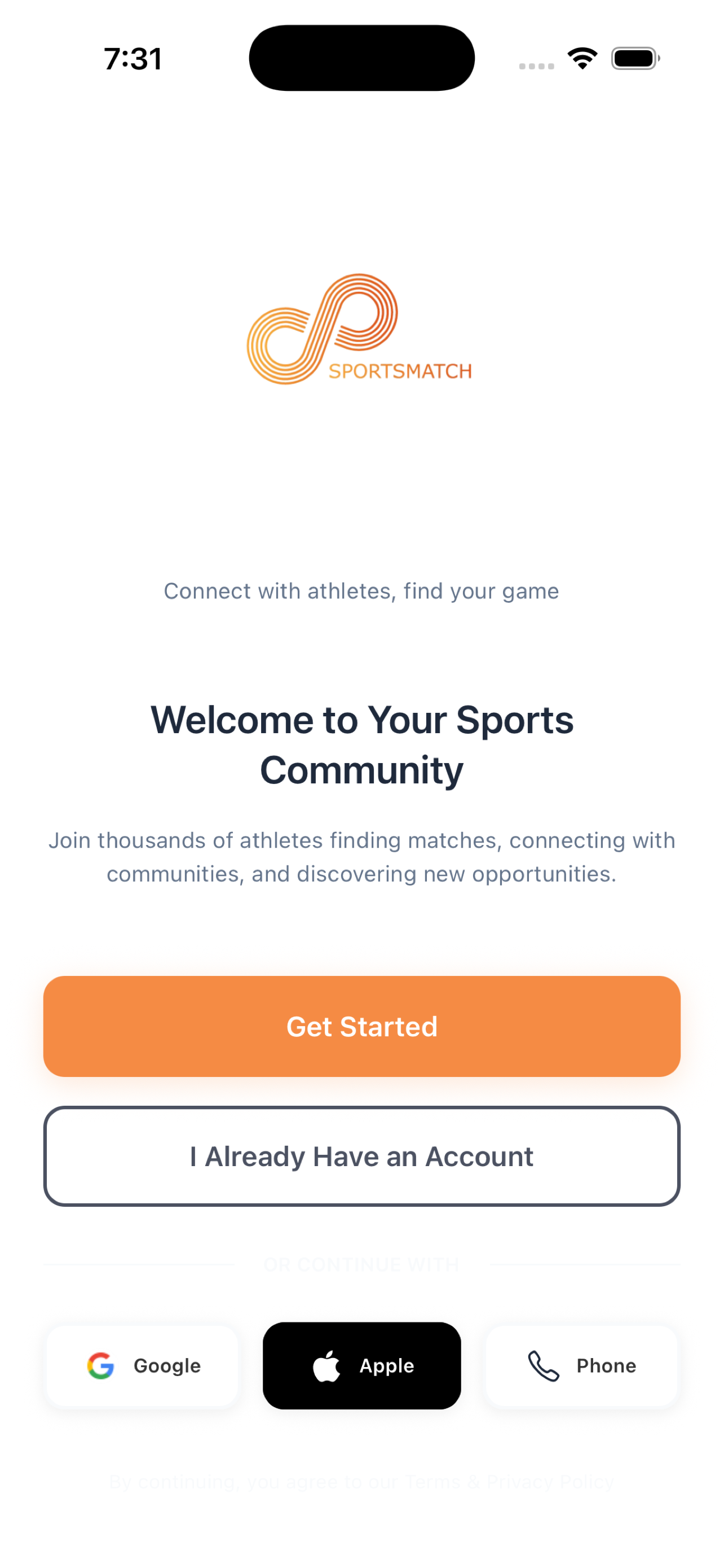 SportsMatch: Play Sports Now