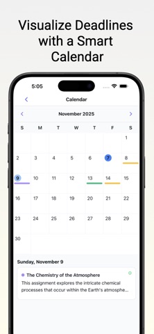 Quick Assignment Tracker screenshot
