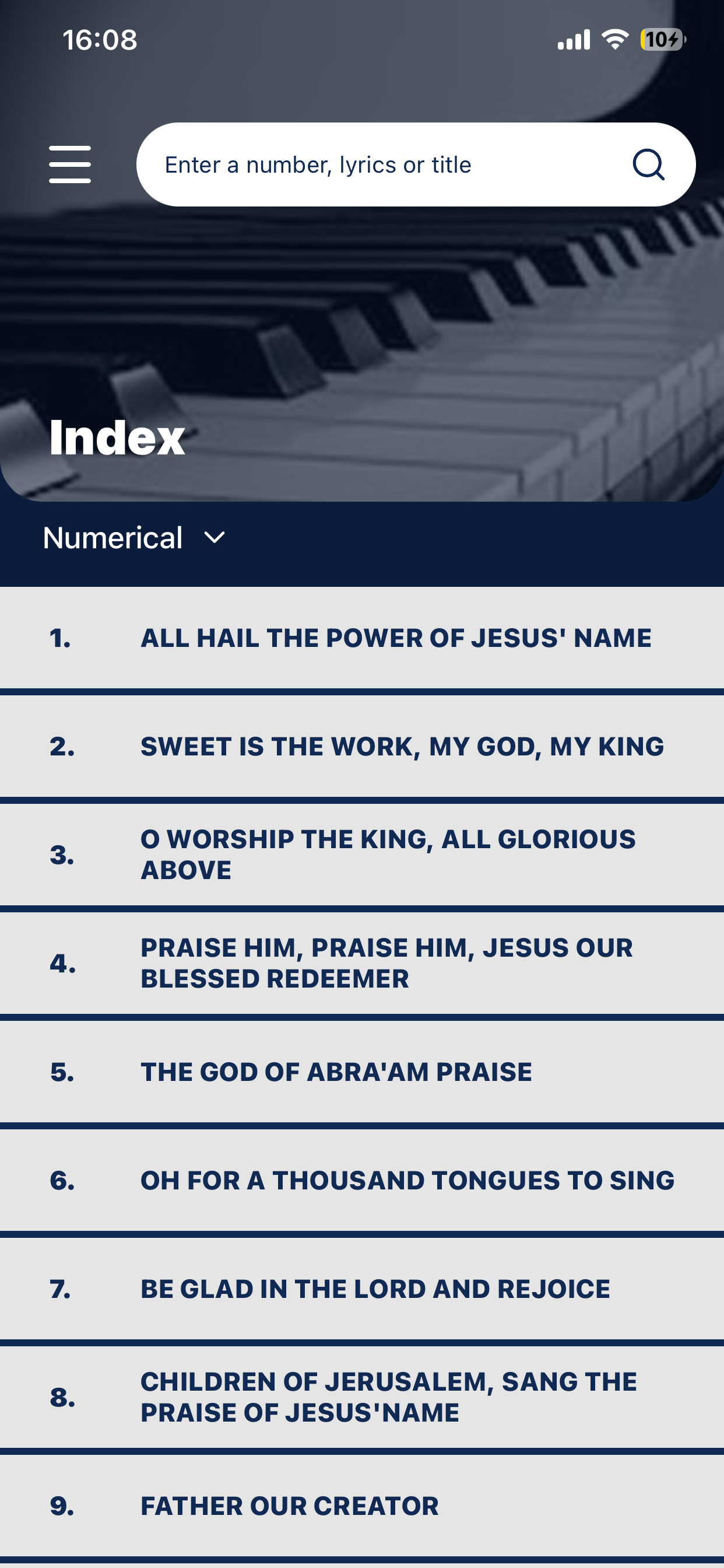 CGMINT HYMNAL screenshot 3