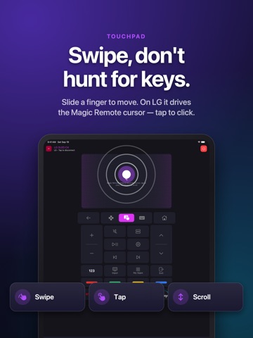Universal TV Remote: SmartCtrl iPad screenshot