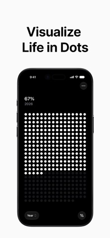 Life Dots: Visualize Time iPhone screenshot 1