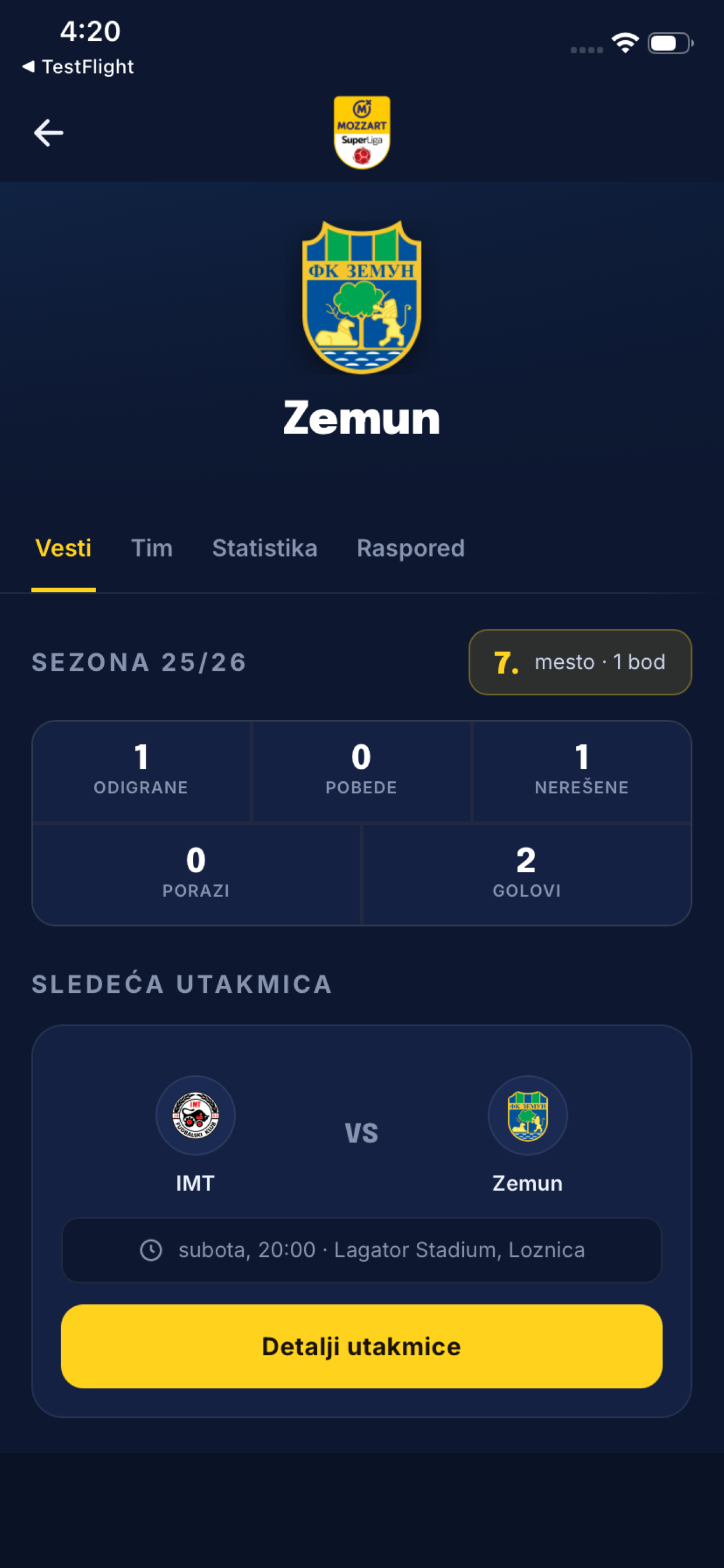Superliga Srbije screenshot 8