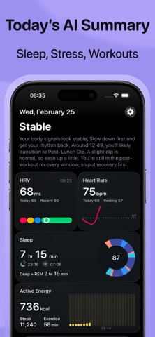 HRV, Sleep & Recovery: Pulseon iPhone screenshot