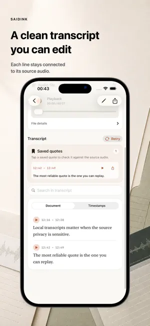 SaidInk: Audio to Text screenshot 2