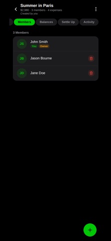 Orion Trip Ledger screenshot